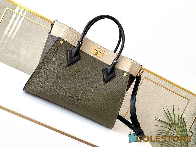 Louis Vuiton On My Side Tote Bag In Laurier_M55302_Size 30.5x24.5x14.0cm13801280 - 1