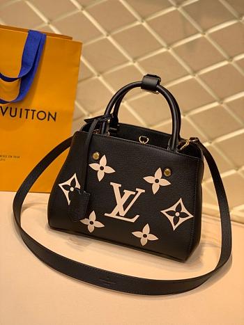 Louis Vuitton Montaigne Empreinte Leather In Black M45778 29cm