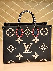 Louis Vuitton OnTheGo GM Monogram Empreinte Leather In Noir 41cm  - 1