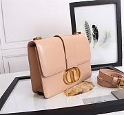 Dior 30 Montaigne Bag Latte Box Calfskin M9203 Size 24x17x8cm - 6