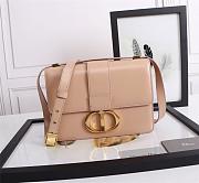Dior 30 Montaigne Bag Latte Box Calfskin M9203 Size 24x17x8cm - 5