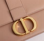 Dior 30 Montaigne Bag Latte Box Calfskin M9203 Size 24x17x8cm - 3
