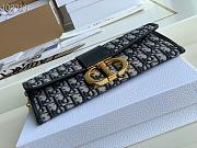 Dior 30 Montaigne Bag Blue Dior Oblique Jacquard M9203 Size 27cm - 5
