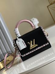 Louis Vuitton Twist PM Bag Epi Leather In Black M57537 Size 23x17x9.cm13801280 - 1