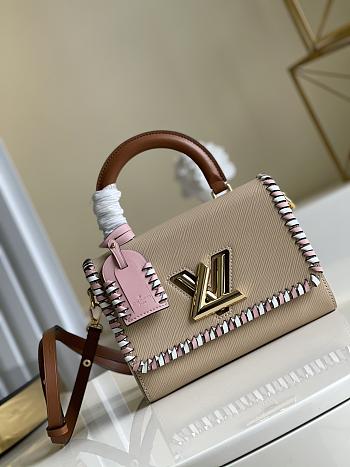 Louis Vuitton Twist PM Bag Epi Leather In Beige M57318 Size 23x17x9.5cm13801280