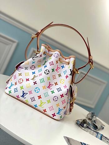 Louis Vuitton Petite Noé Bucket Bag White M42229 25cm