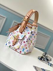 Louis Vuitton Petite Noé Bucket Bag White M42229 25cm - 3