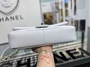 Chanel Mini Flap With Grained Calfskin & Gold-Tone Metal White AS1353  Size: 16x24x6cm - 4
