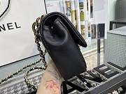 Chanel Mini Flap With Grained Calfskin & Gold-Tone Metal Black AS1353 16cm - 5