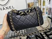 Chanel Mini Flap With Grained Calfskin & Gold-Tone Metal Black AS1353 16cm - 3