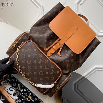 Louis Vuitton Zack Backpack Monogram Macassar M43422 60cm