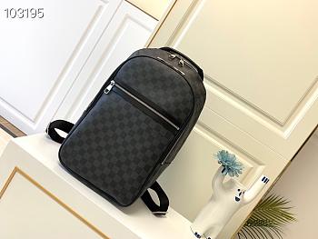 Louis Vuitton Michael Backpack Damier Infini Leather In Black N40311 45cm