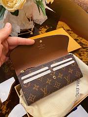 Louis Vuitton Emilie Wallet Monogram Canvas M60696 Size 19×10. 380280cm - 3