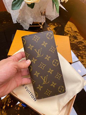 Louis Vuitton Brazza Wallet In Brown M66540 Size 19x10cm.