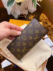 Louis Vuitton Brazza Wallet In Brown M66540 Size 19x10cm. - 4