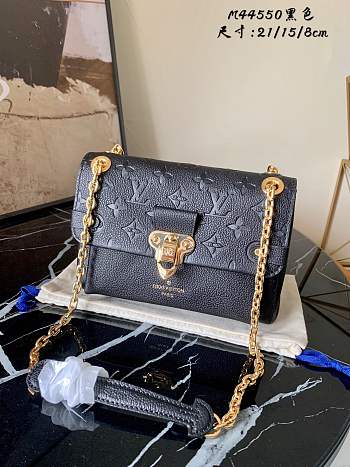 Louis Vuitton Vavin Empreinte Leather In Black 21cm