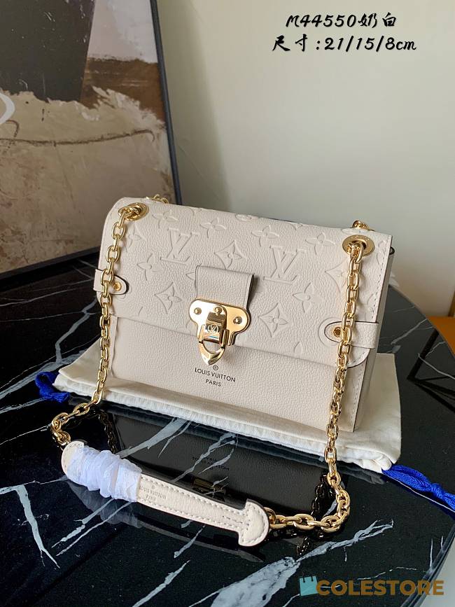Louis Vuitton Vavin Empreinte Leather In White 21cm - 1