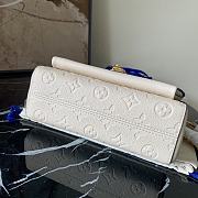 Louis Vuitton Vavin Empreinte Leather In White 21cm - 4