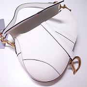 Dior Saddle Bag Latte Grained Calfskin M0446 Size 25.5cm - 2