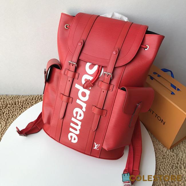LV Supreme Joint Co-Branded Backpack Christopher PM 41079 47cm - 1