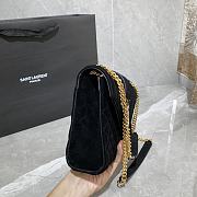YSL Envelope Medium Bag In Mix Matelassé Velvet 487206 Size: 24×17.5×6cm - 3