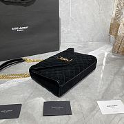 YSL Envelope Medium Bag In Mix Matelassé Velvet 487206 Size: 24×17.5×6cm - 6