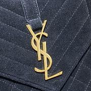 YSL Envelope Medium Bag In Mix Matelassé Velvet 487206 Size: 24×17.5×6cm - 2