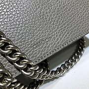 Gucci Dionysus Leather Mini Bag In Dusty Grey 421970 Size:20x15.5x5cm - 6