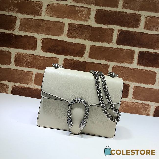Gucci White Leather Dionysus Mini Bag 421970 Size 20cm - 1