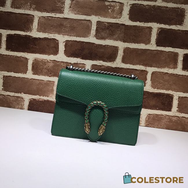 Gucci Dionysus Mini LeatherBag In Green 421970 Size 20cm - 1