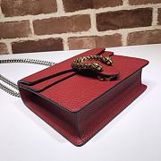 Gucci Hibicus Red Leather Dionysus Mini Bag 421970 Size 20cm - 3