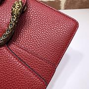 Gucci Hibicus Red Leather Dionysus Mini Bag 421970 Size 20cm - 6