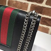 Gucci Black Leather Dionysus Mini Bag With Silver Gold Tone 421970 Size 20cm - 3