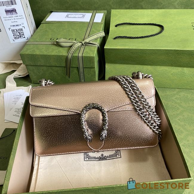 Gucci US Exclusive Dionysus Lizard Super Mini Bag 499623 Size: 25x13.5x7cm - 1