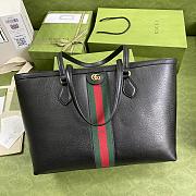 Gucci Ophidia Medium Tote In Black Leather 631685 Size: 38x28x14cm - 1
