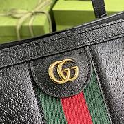 Gucci Ophidia Medium Tote In Black Leather 631685 Size: 38x28x14cm - 6