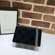 Gucci Dionysus GG Velvet Super Mini Bag In Black Velvet 16.5cm - 4