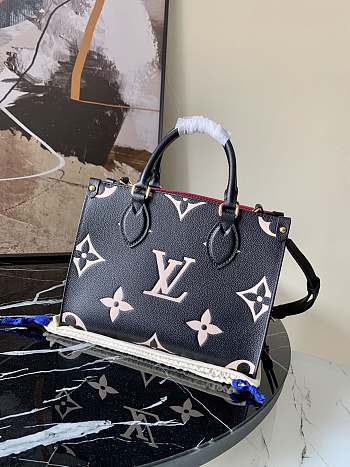 Louis Vuitton Onthego Bicolor Monnogram Empreinte Leather 25cm
