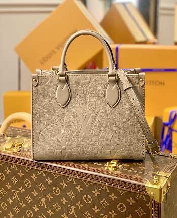 Luois Vuitton Onthego Small Tote Bag In Gray M45660 Size 25x19x11.5cm