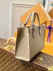 Luois Vuitton Onthego Small Tote Bag In Gray M45660 Size 25x19x11.5cm - 6
