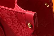 Louis Vuitton Onthego Monogram Medium Tote Bag In Red 28cm - 3