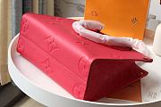 Louis Vuitton Onthego Monogram Medium Tote Bag In Red 28cm - 4