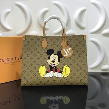 Louis Vuitton Monogram Reverse Canvas Onthego Mickey Mouse M44576 41cm