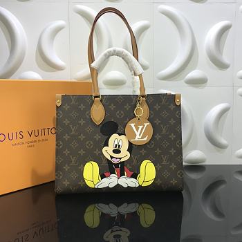Louis Vuitton Mickey Presbyopia Onthego Handbag M44576 Size 41x34x19cm
