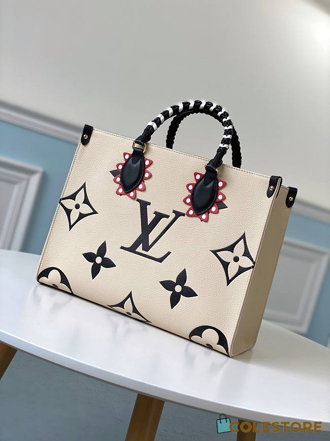 Louis Vuitton Crafty Onthego GM Bag In Creme M45374 Size 35x28x15cm  - 1
