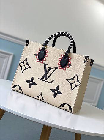 Louis Vuitton Crafty Onthego GM Bag In Creme M45374 Size 35x28x15cm 