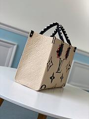 Louis Vuitton Crafty Onthego GM Bag In Creme M45374 Size 35x28x15cm  - 6