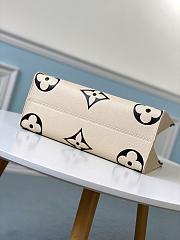 Louis Vuitton Crafty Onthego GM Bag In Creme M45374 Size 35x28x15cm  - 5
