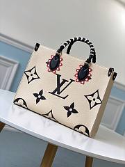 Louis Vuitton Crafty Onthego GM Bag In Creme M45374 Size 35x28x15cm  - 2