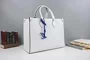 Louis Vuitton Onthego MM Epi Leather In White M56229 Size: 34x26x13cm  - 4